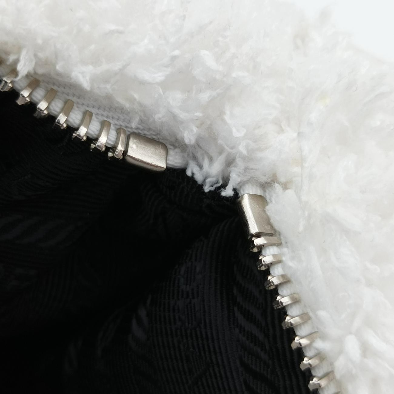 Triangle Terrywhite×blackpile1BH19031/A3テリー トライアングルホワイト×ブラックパイル1BH19031/A3