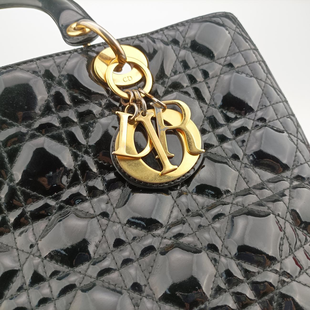 Lady DiorBlackPatent05-MA-1110 Cレディディオールブラックパテント05-MA-1110 C