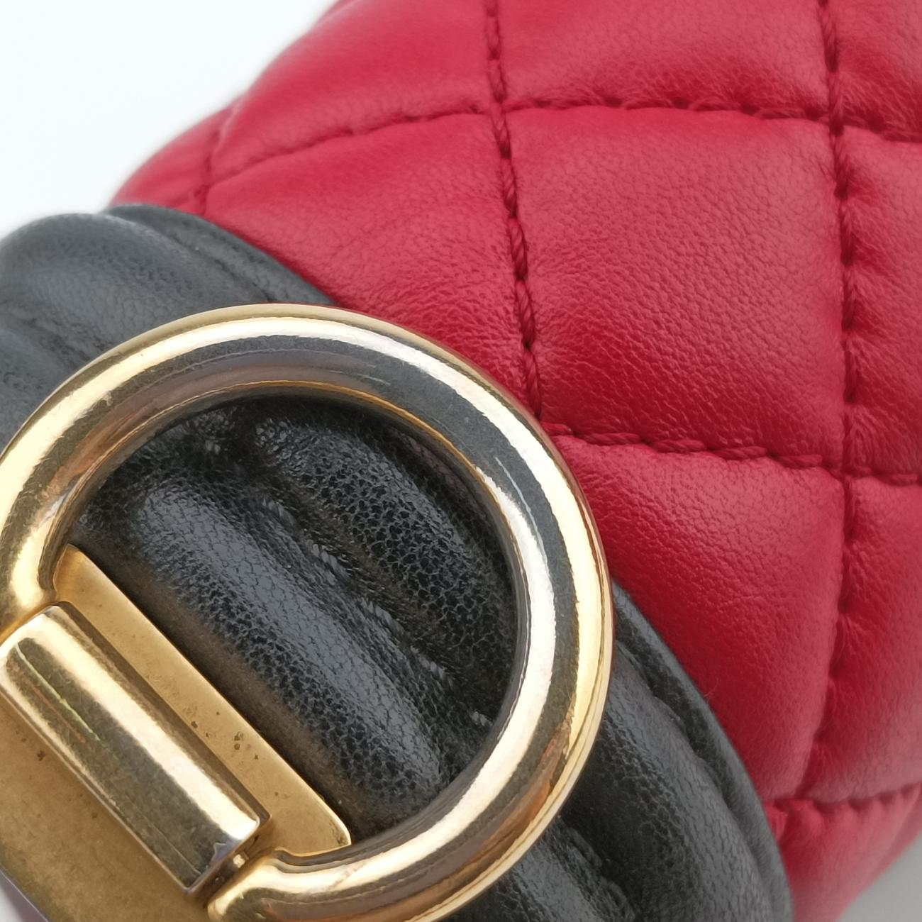 BOY CHANELRed×blacklambskinA6708623337077ボーイシャネルレッド×ブラックラムスキンA6708623337077