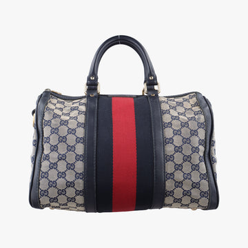 Sherry LineNavy×red×beigecanvas x leather247205A014117933シェリーラインネイビー×レッド×ベージュキャンバス×レザー247205A014117933