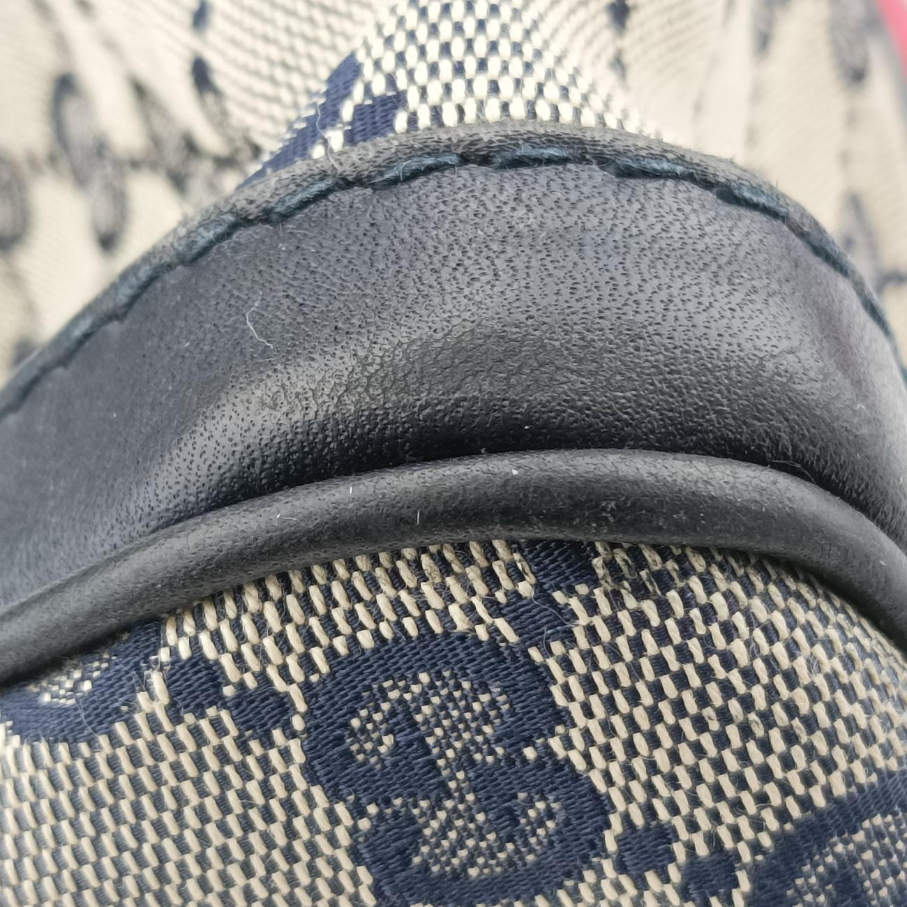 Sherry LineNavy×red×beigecanvas x leather247205A014117933シェリーラインネイビー×レッド×ベージュキャンバス×レザー247205A014117933