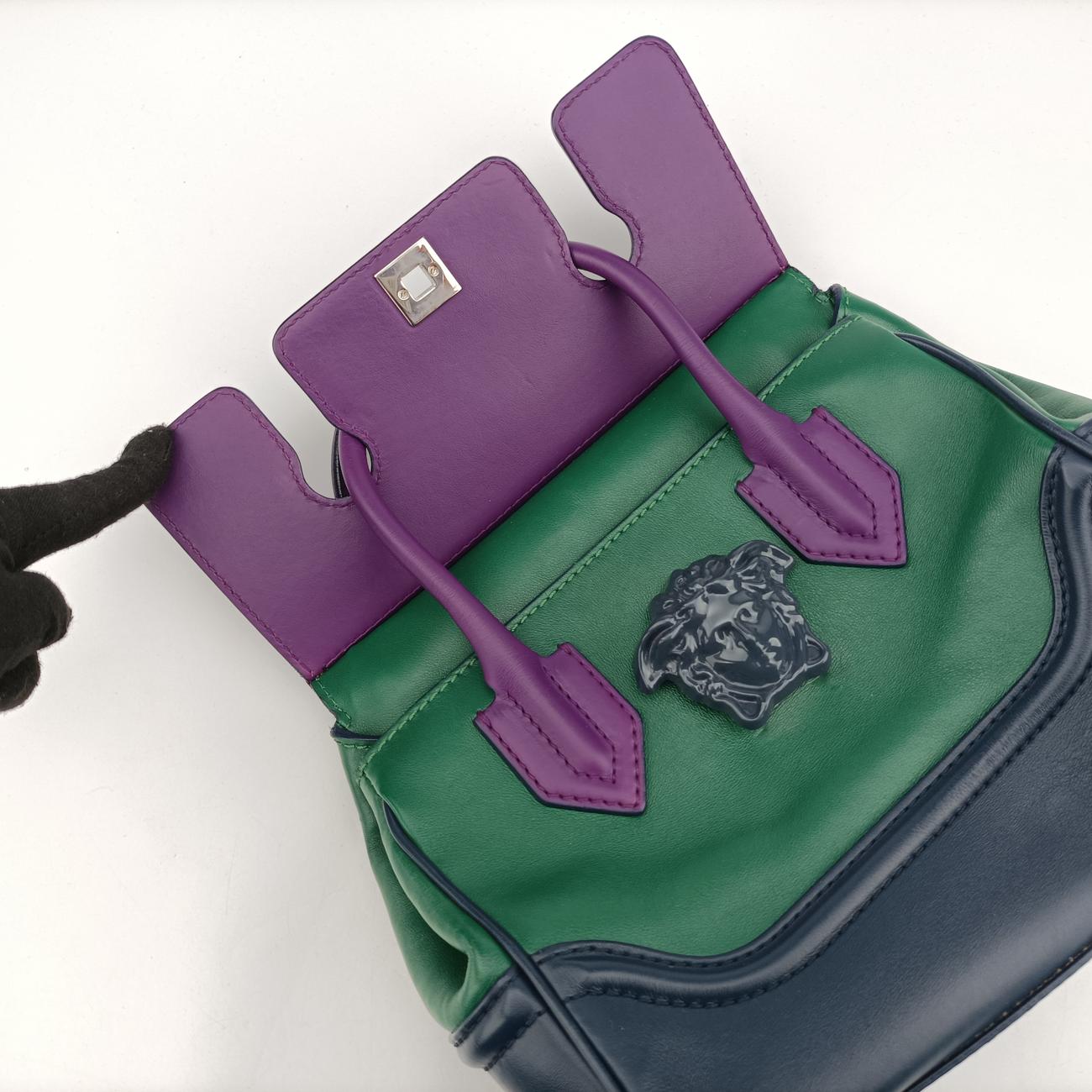 Palazzo EmpireGreen x Navy x PurpleLeatherCLG 244726825622パラッツォエンパイアグリーン×ネイビー×パープルレザーCLG 244726825622