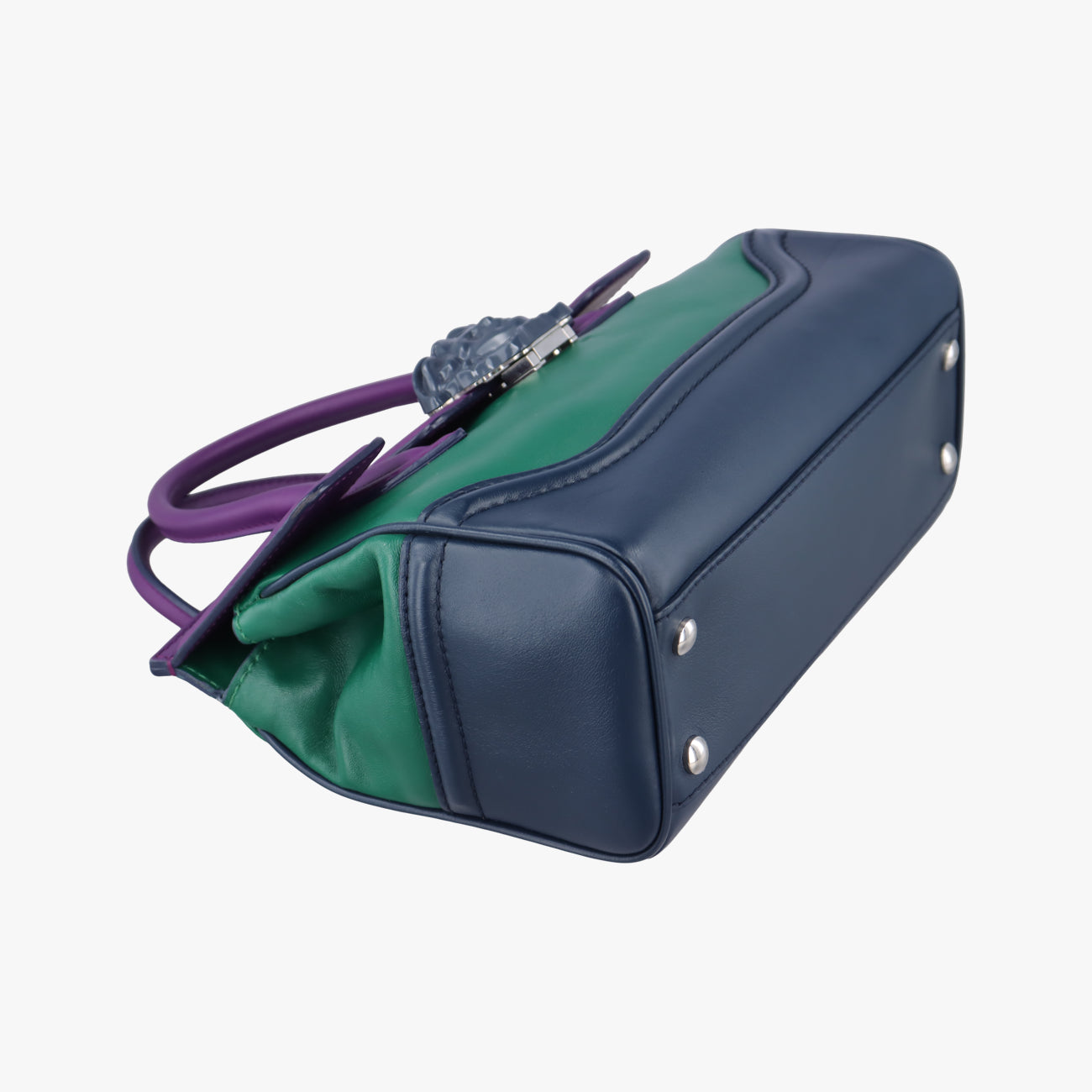 Palazzo EmpireGreen x Navy x PurpleLeatherCLG 244726825622パラッツォエンパイアグリーン×ネイビー×パープルレザーCLG 244726825622