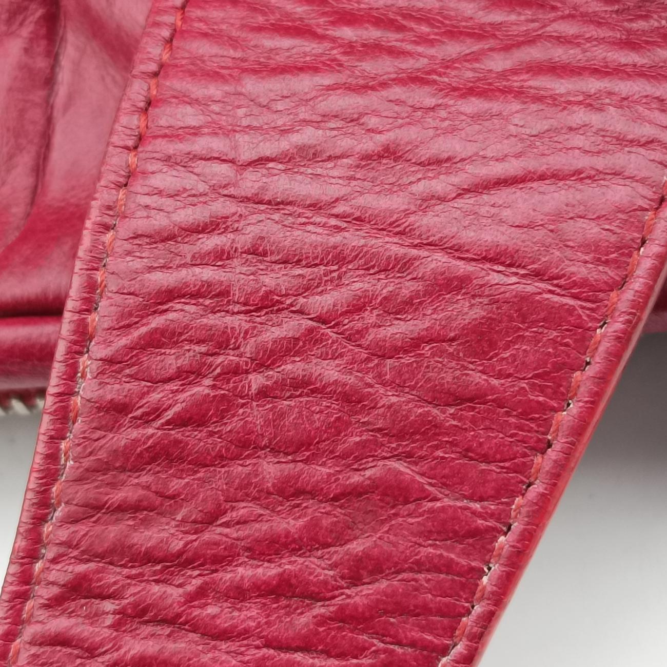 Ultra Stitch BowlerBordeauxLeatherA6652215195720ウルトラステッチボウラーボルドーレザーA6652215195720