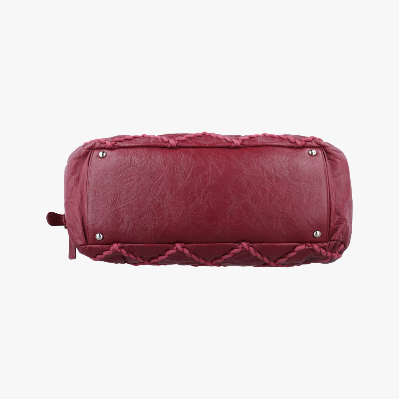 Ultra Stitch BowlerBordeauxLeatherA6652215195720ウルトラステッチボウラーボルドーレザーA6652215195720