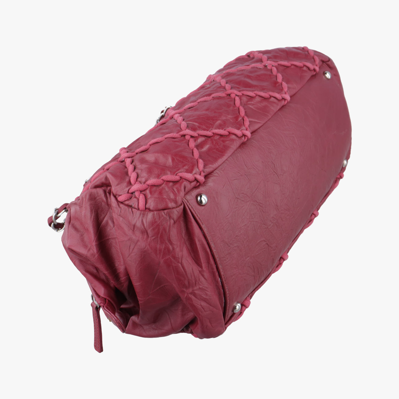 Ultra Stitch BowlerBordeauxLeatherA6652215195720ウルトラステッチボウラーボルドーレザーA6652215195720