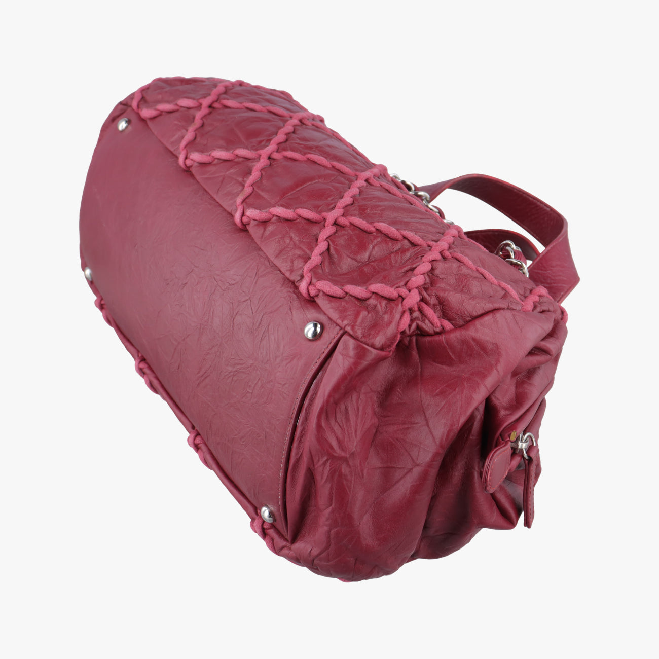 Ultra Stitch BowlerBordeauxLeatherA6652215195720ウルトラステッチボウラーボルドーレザーA6652215195720
