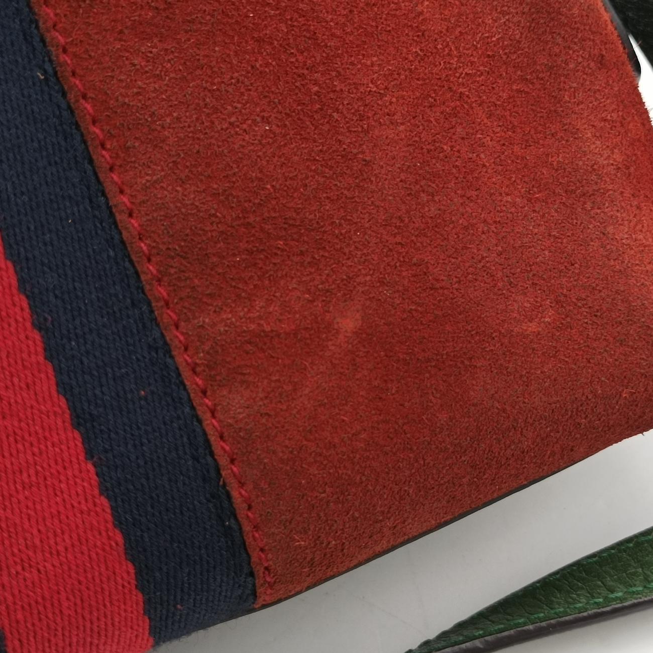 OphidiaRed×navy×GreenSuede499621B025785324オフィディアレッド×ネイビー ×グリーンスエード499621B025785324