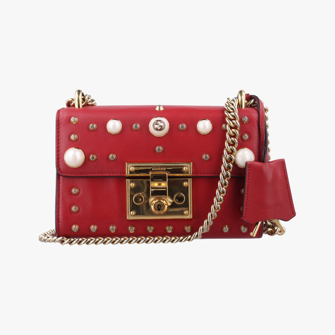 PadlockRedLeather432182D021174160パドロックレッドレザー432182D021174160