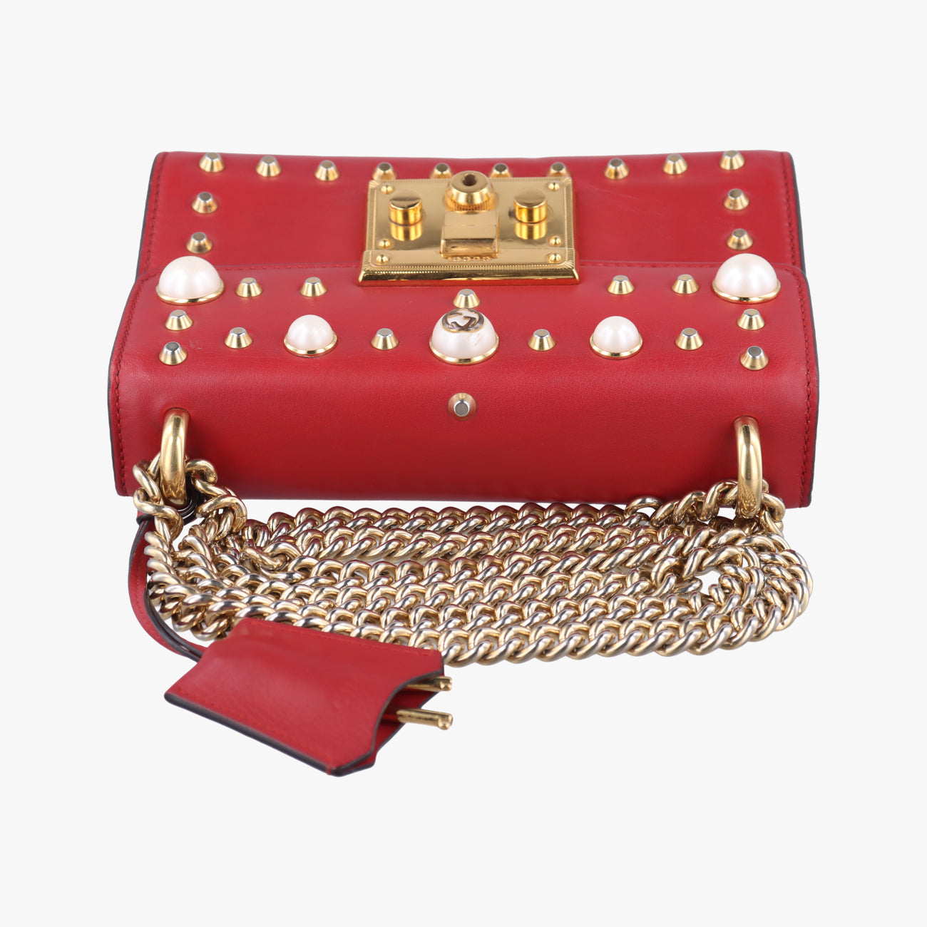 PadlockRedLeather432182D021174160パドロックレッドレザー432182D021174160