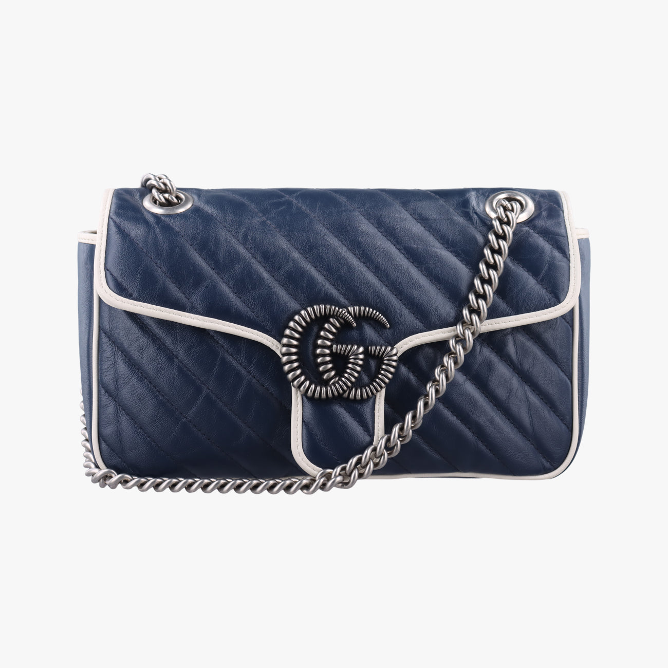 GG MarmontBlue×whiteLeather443497D031879186GGマーモントブルー×ホワイトレザー443497D031879186