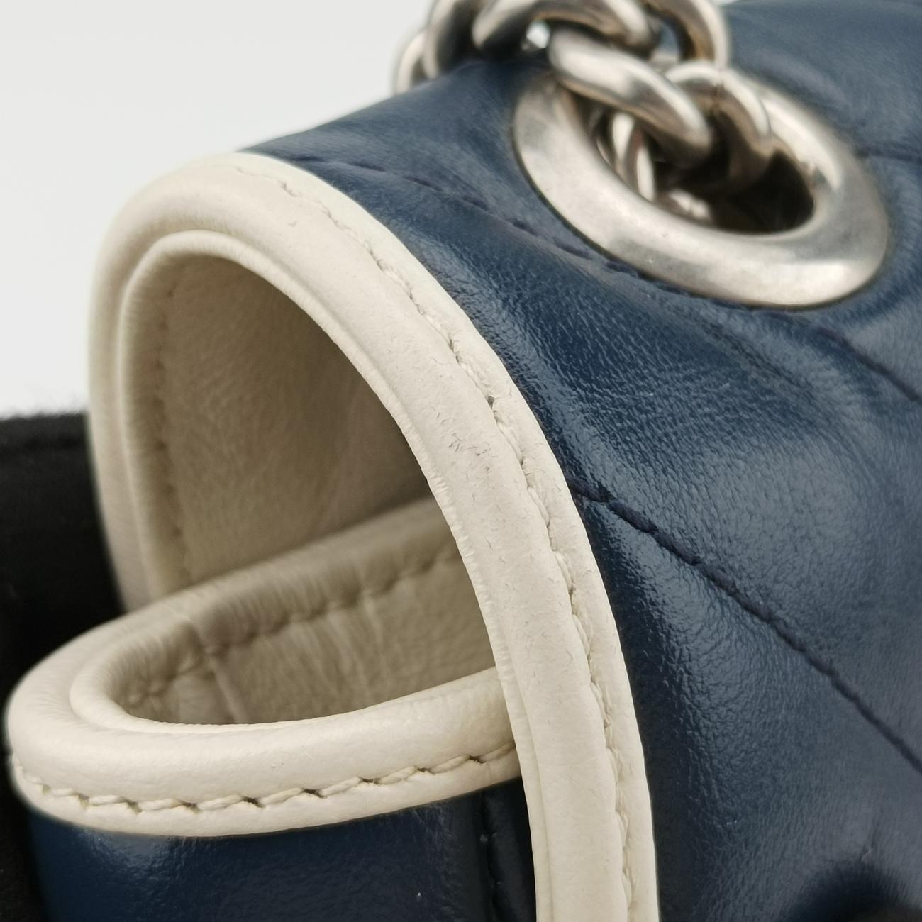 GG MarmontBlue×whiteLeather443497D031879186GGマーモントブルー×ホワイトレザー443497D031879186