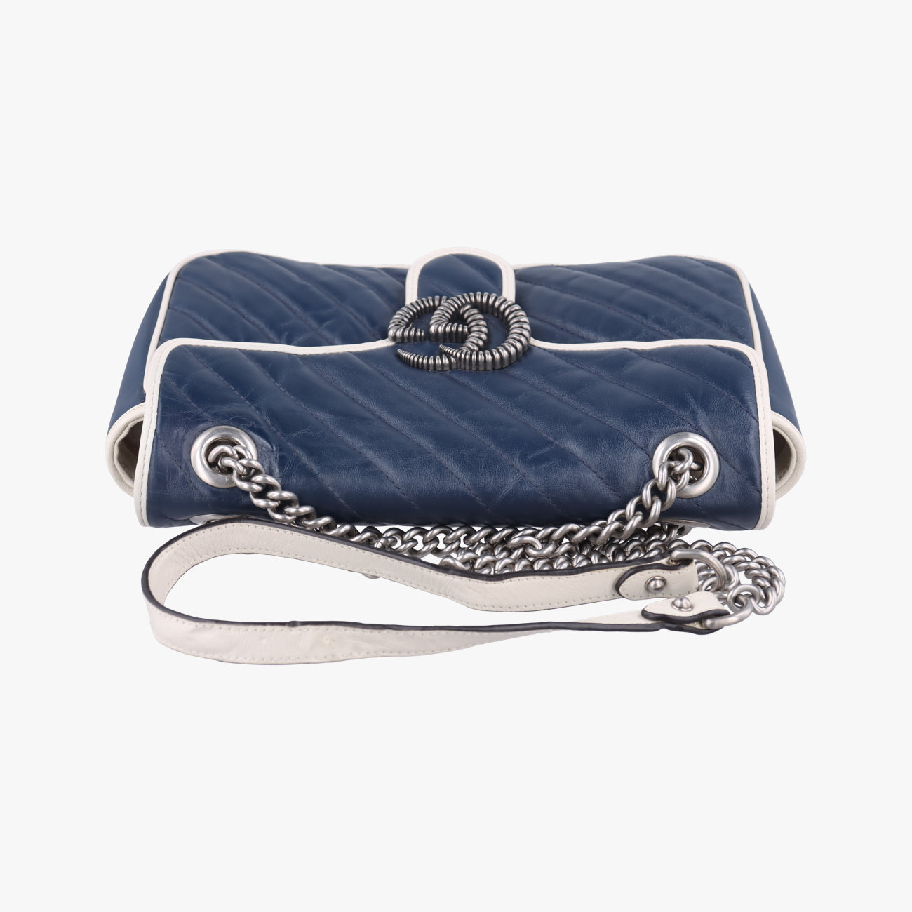 GG MarmontBlue×whiteLeather443497D031879186GGマーモントブルー×ホワイトレザー443497D031879186