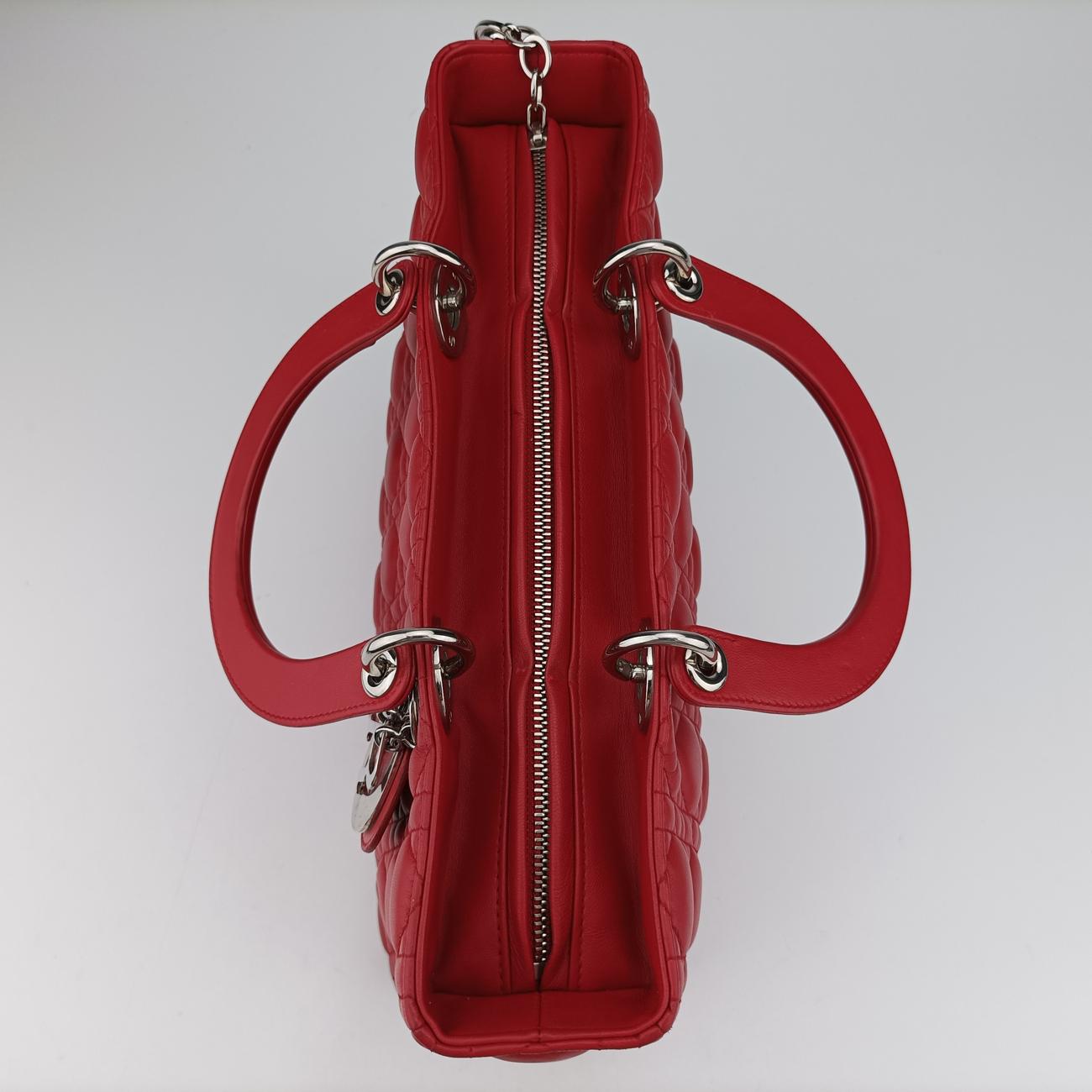 Lady DiorRedlambskin08-MA-0191レディディオールレッドラムスキン08-MA-0191