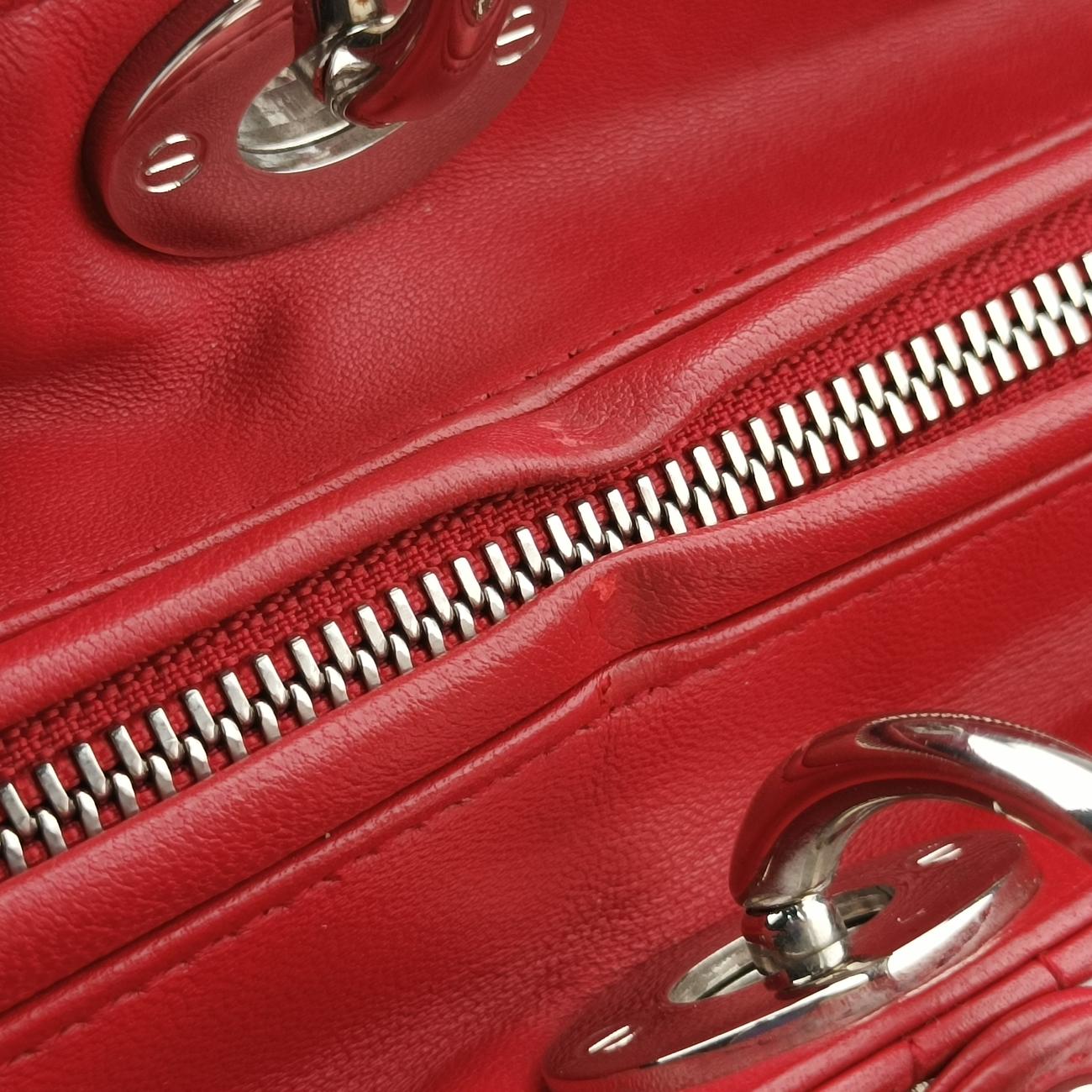 Lady DiorRedlambskin08-MA-0191レディディオールレッドラムスキン08-MA-0191