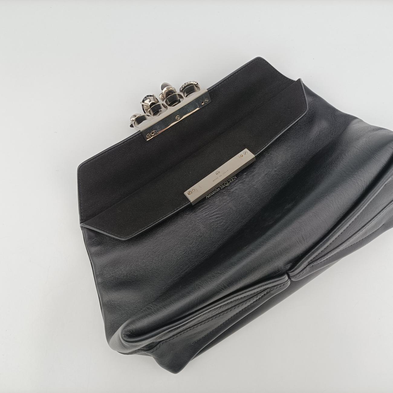 Nappa Skull Four RingBlackLeather631864 494885ナッパスカルフォーリングブラックレザー631864 494885