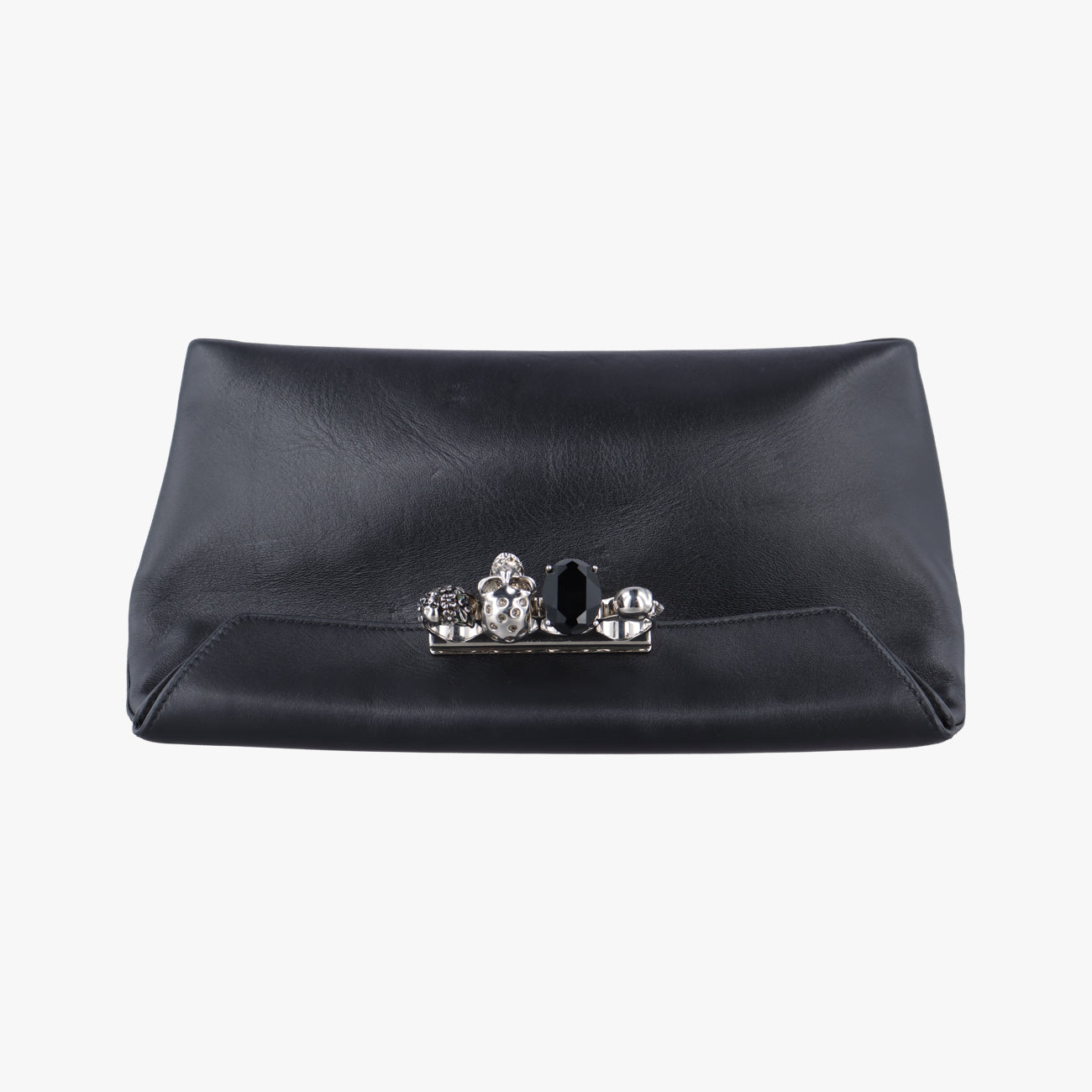 Nappa Skull Four RingBlackLeather631864 494885ナッパスカルフォーリングブラックレザー631864 494885