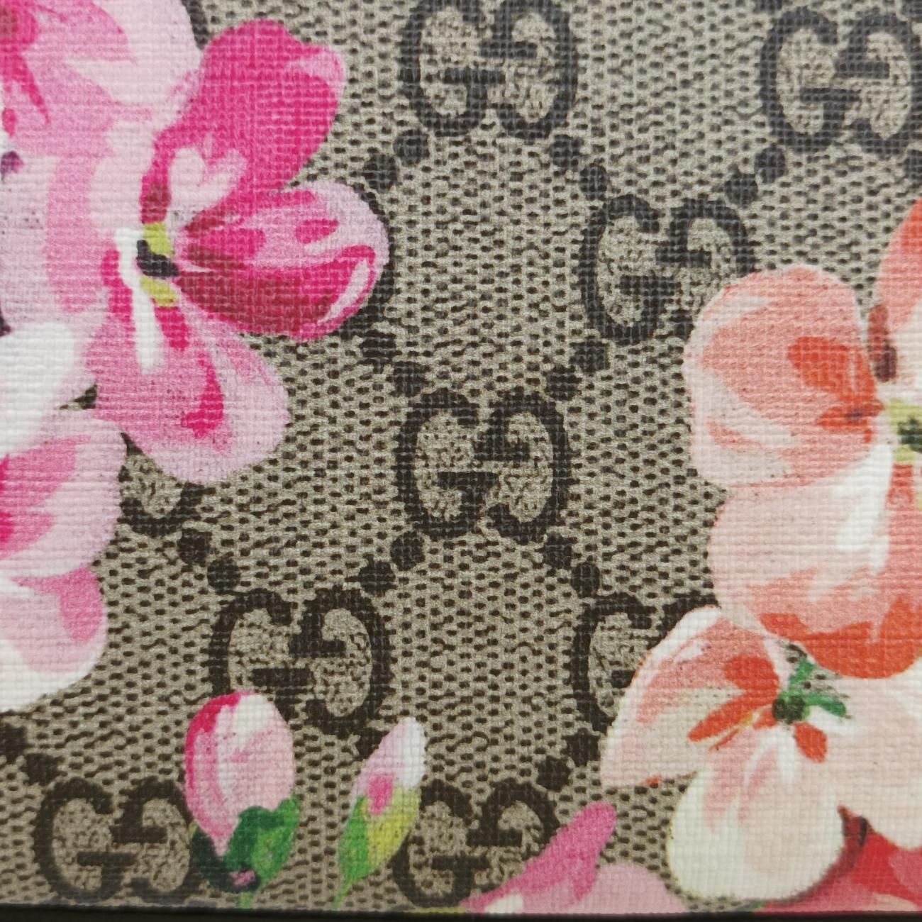 GG Bloomsbeige×MulticolourPVC coated canvas453177E021210390GGブルームスベージュ×マルチカラーPVCコーティングキャンバス453177E021210390