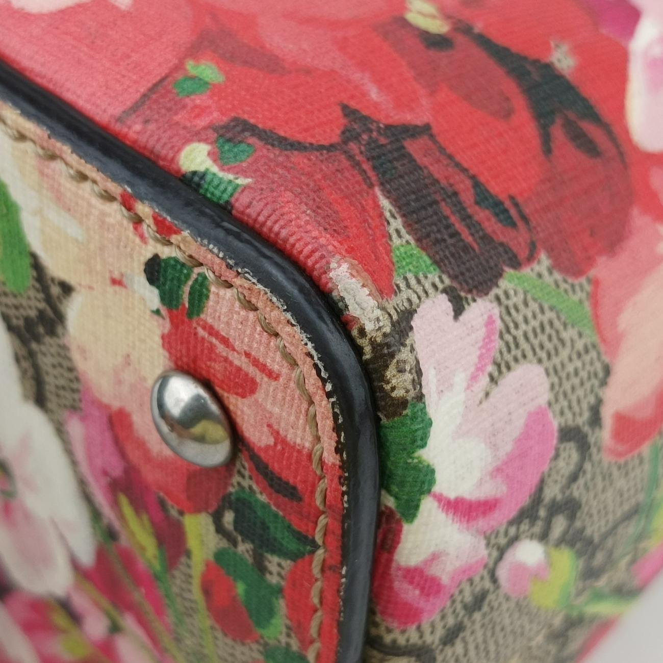 GG Bloomsbeige×MulticolourPVC coated canvas453177E021210390GGブルームスベージュ×マルチカラーPVCコーティングキャンバス453177E021210390