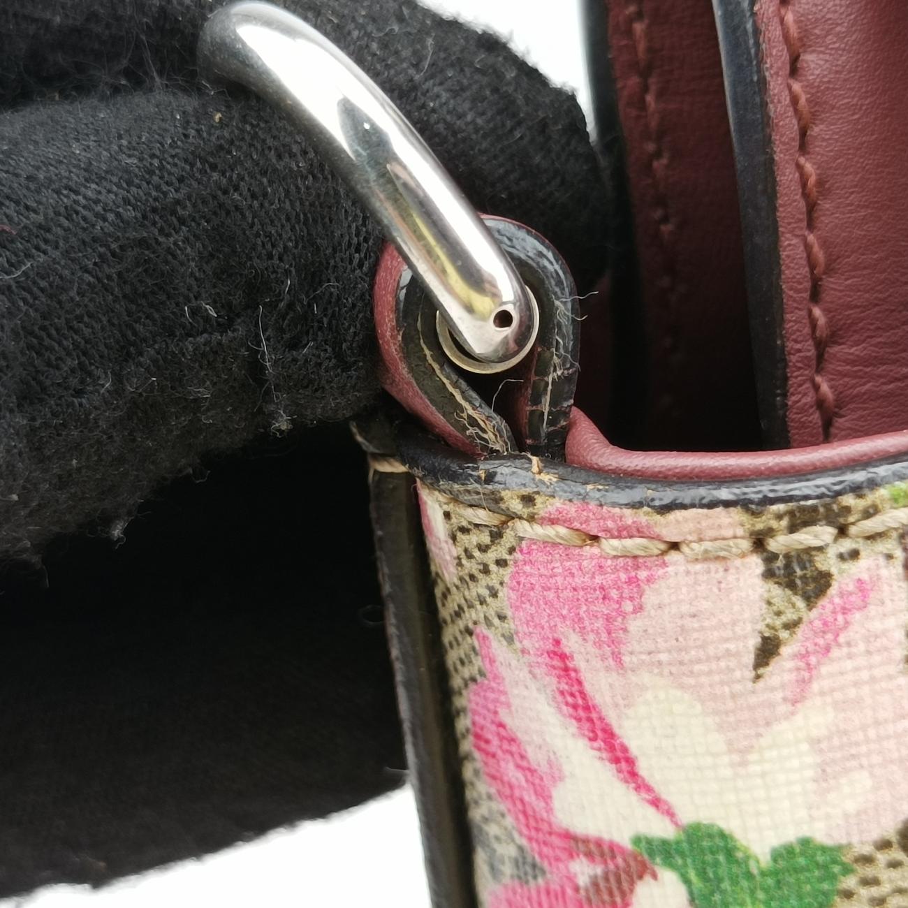 GG Bloomsbeige×MulticolourPVC coated canvas453177E021210390GGブルームスベージュ×マルチカラーPVCコーティングキャンバス453177E021210390