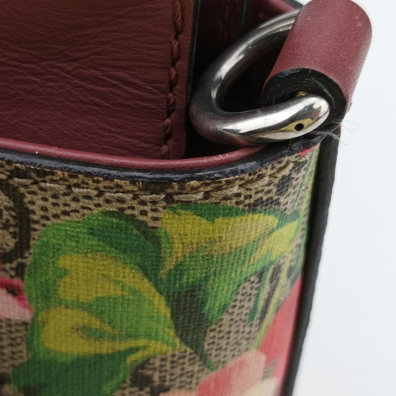 GG Bloomsbeige×MulticolourPVC coated canvas453177E021210390GGブルームスベージュ×マルチカラーPVCコーティングキャンバス453177E021210390