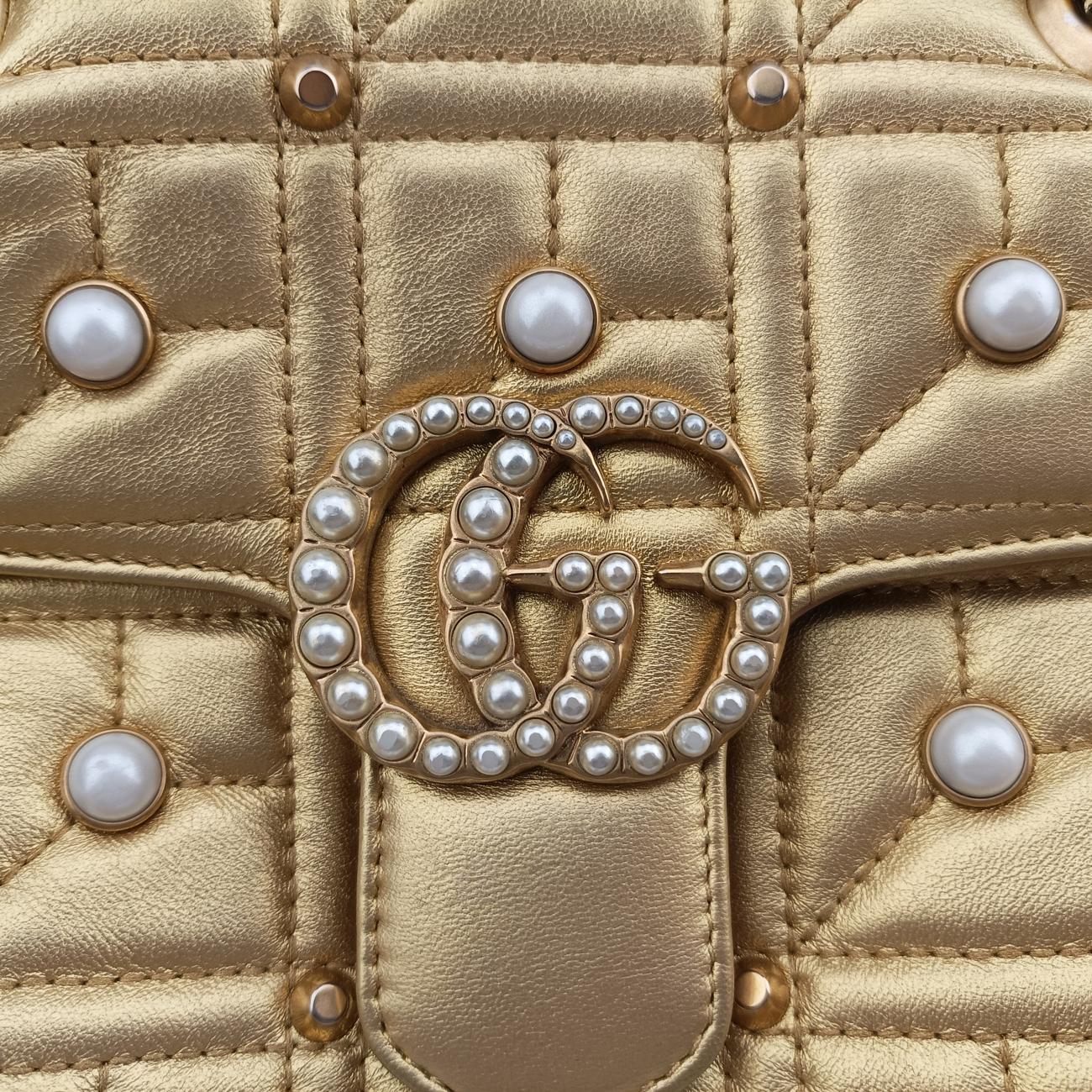 GG MarmontGoldenLeather446744I021447916GGマーモントゴールドレザー446744I021447916