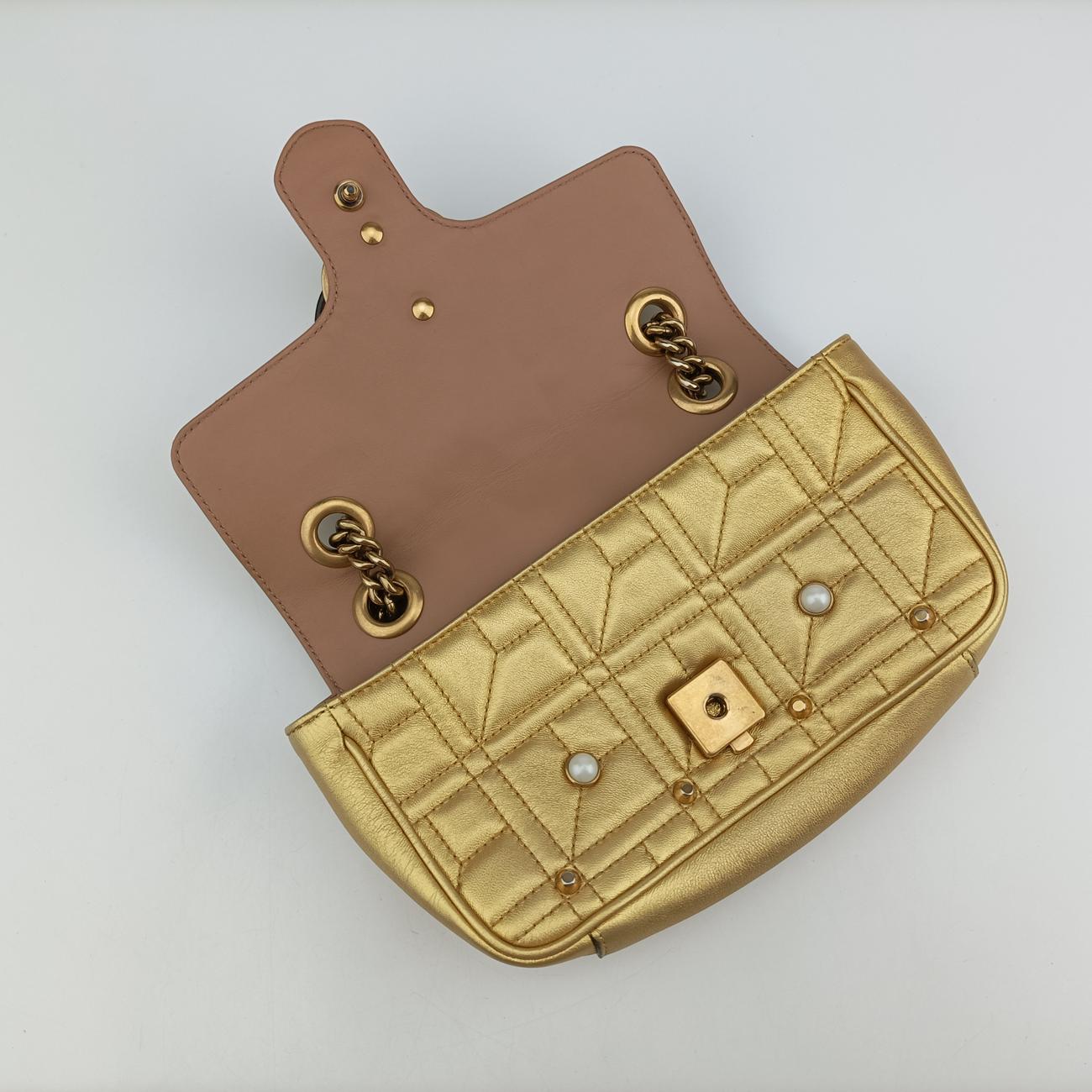 GG MarmontGoldenLeather446744I021447916GGマーモントゴールドレザー446744I021447916