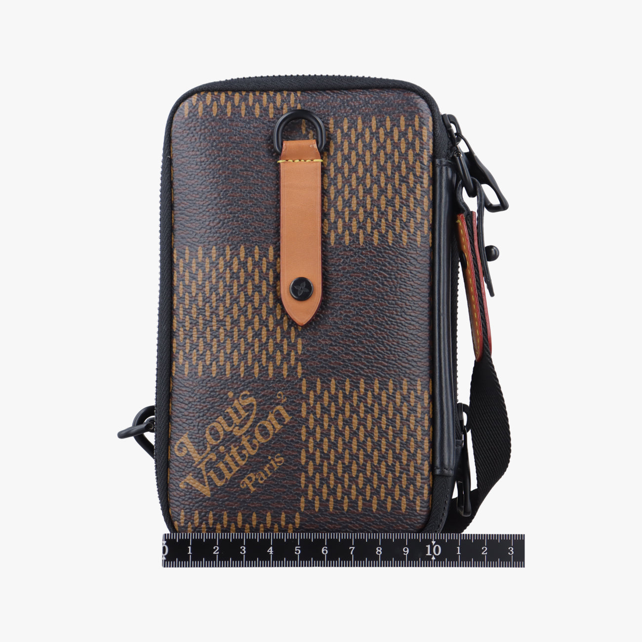 NIGO collaboration Double phone pouchEBENEDamier GiantN40377TR2250NIGOコラボ ダブルフォンポーチエベヌダミエ ジャイアントN40377TR2250