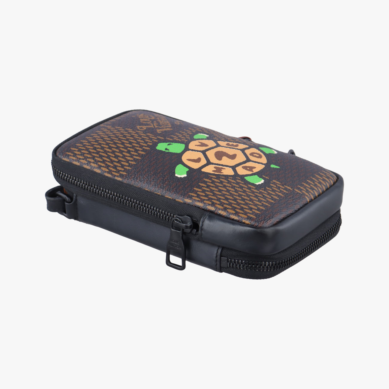 NIGO collaboration Double phone pouchEBENEDamier GiantN40377TR2250NIGOコラボ ダブルフォンポーチエベヌダミエ ジャイアントN40377TR2250