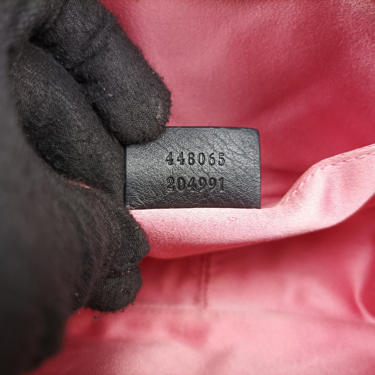 GG MarmontBlack×whiteLeather448065C021215570GGマーモントブラック×ホワイトレザー448065C021215570