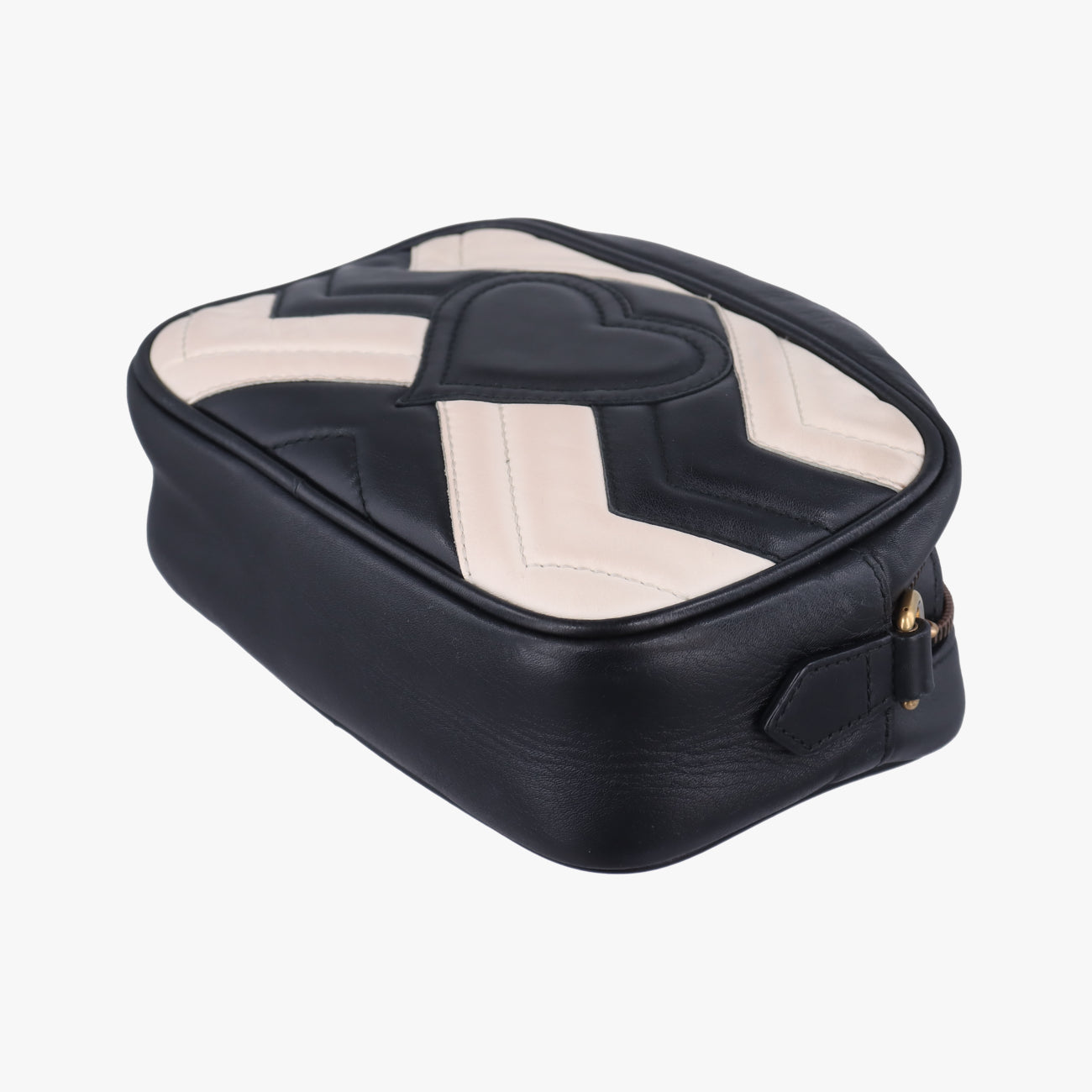 GG MarmontBlack×whiteLeather448065C021215570GGマーモントブラック×ホワイトレザー448065C021215570