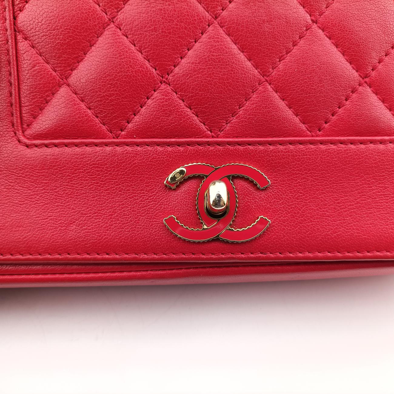 Mademoiselle turn lockRedlambskinA9308323094026マドモアゼル ターンロックレッドラムスキンA9308323094026