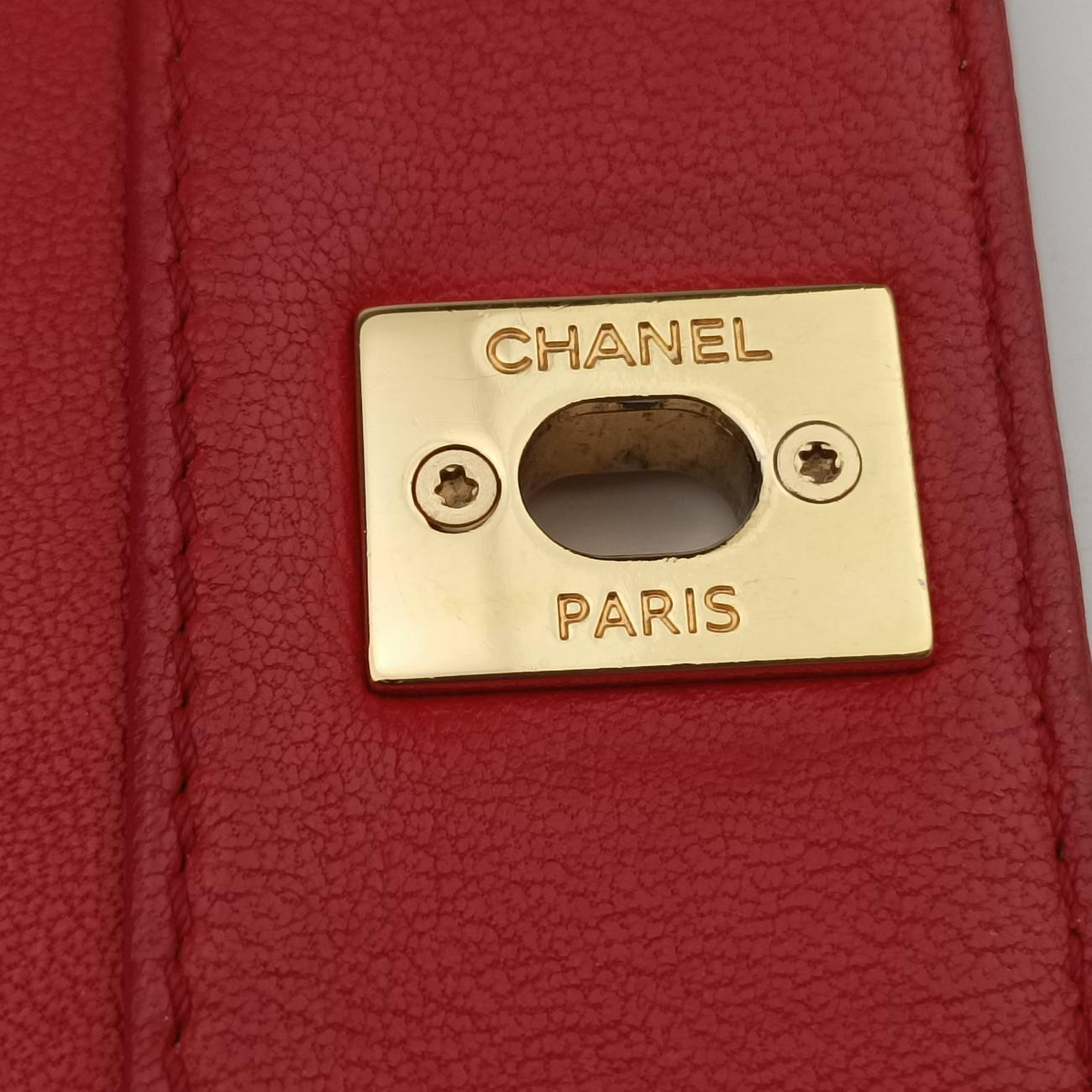 Mademoiselle turn lockRedlambskinA9308323094026マドモアゼル ターンロックレッドラムスキンA9308323094026