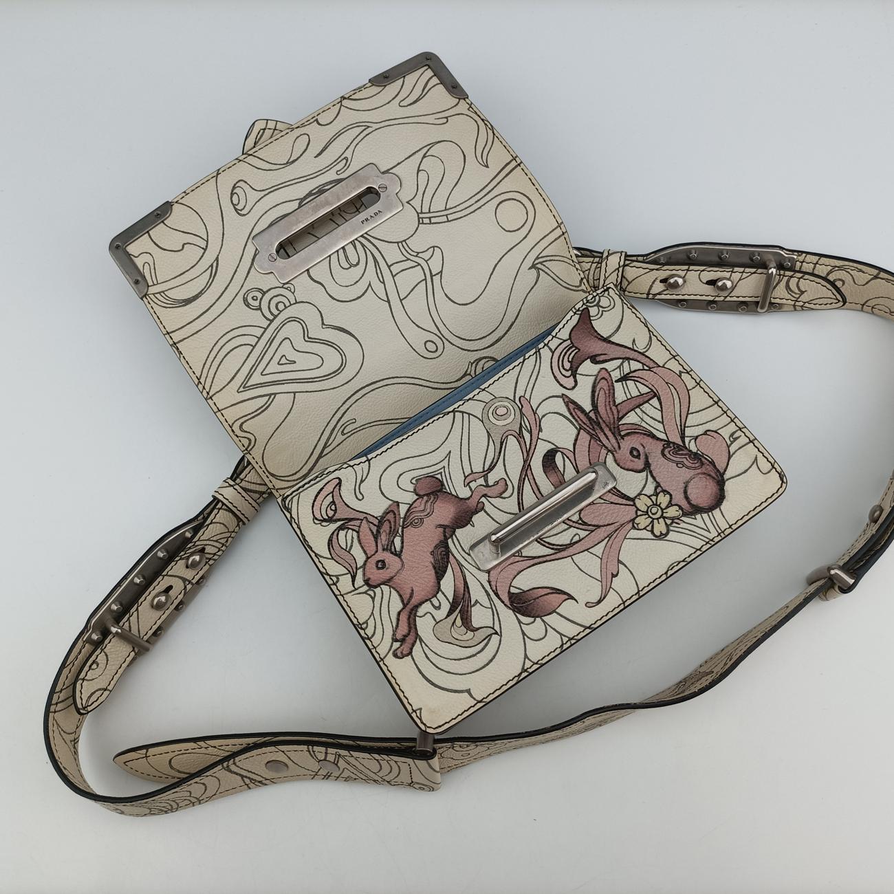 Rabbit printMulticolourLeather25ラビットプリントマルチカラーレザー25