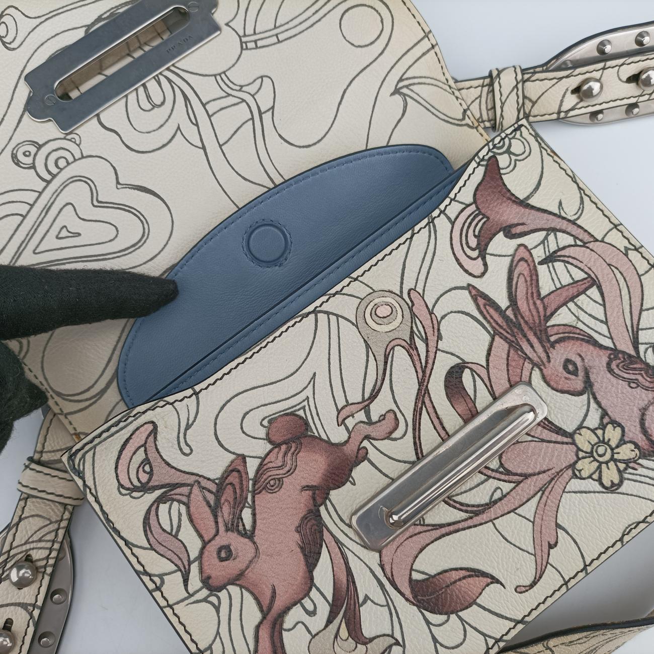 Rabbit printMulticolourLeather25ラビットプリントマルチカラーレザー25