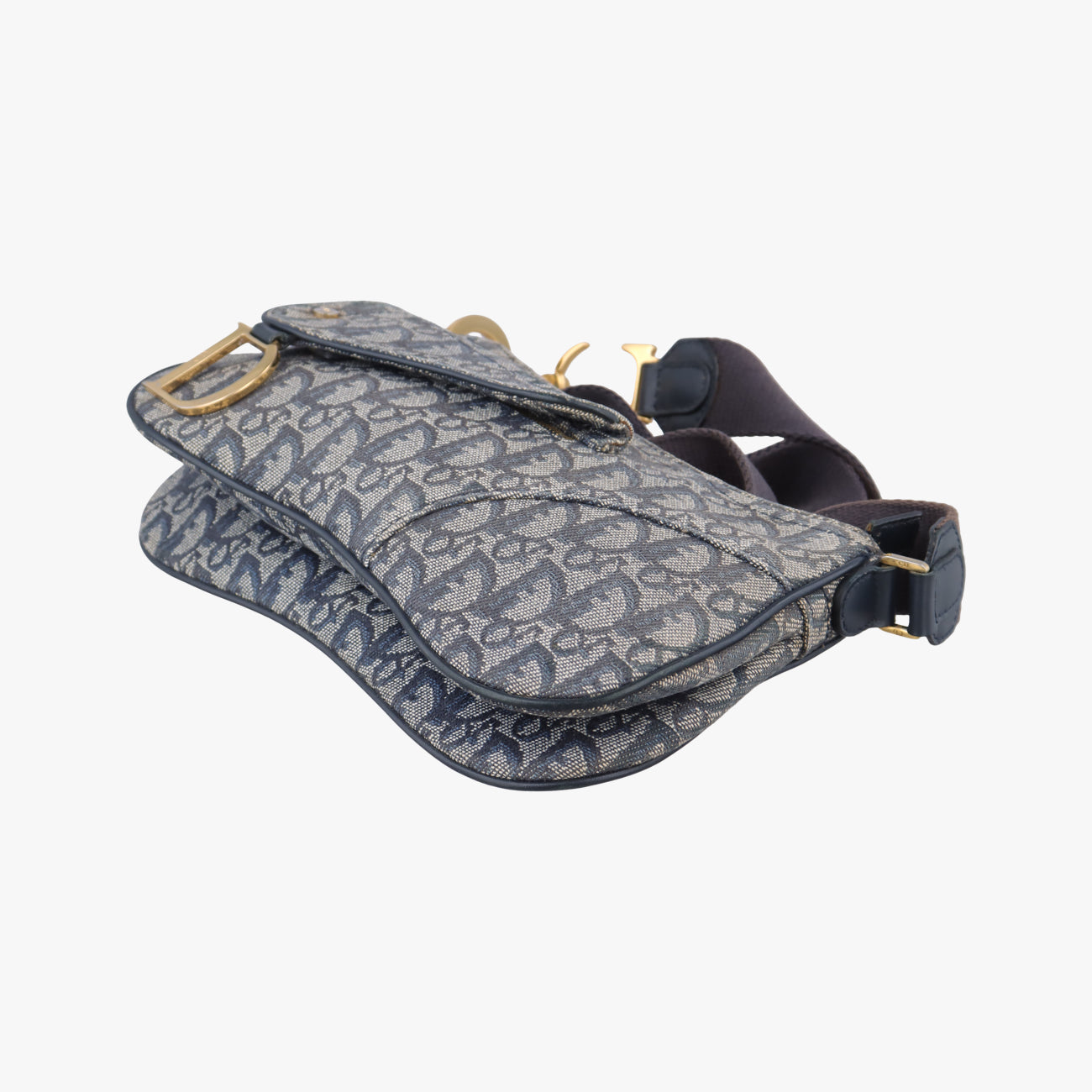 Trotter Double SaddleGrey×NavyJacquard01 RU 0134トロッター ダブル サドルグレー×ネイビージャガード01 RU 0134