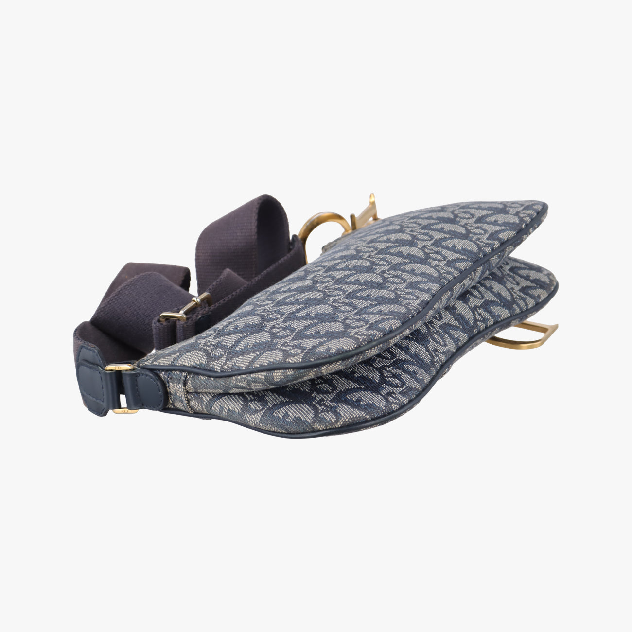 Trotter Double SaddleGrey×NavyJacquard01 RU 0134トロッター ダブル サドルグレー×ネイビージャガード01 RU 0134