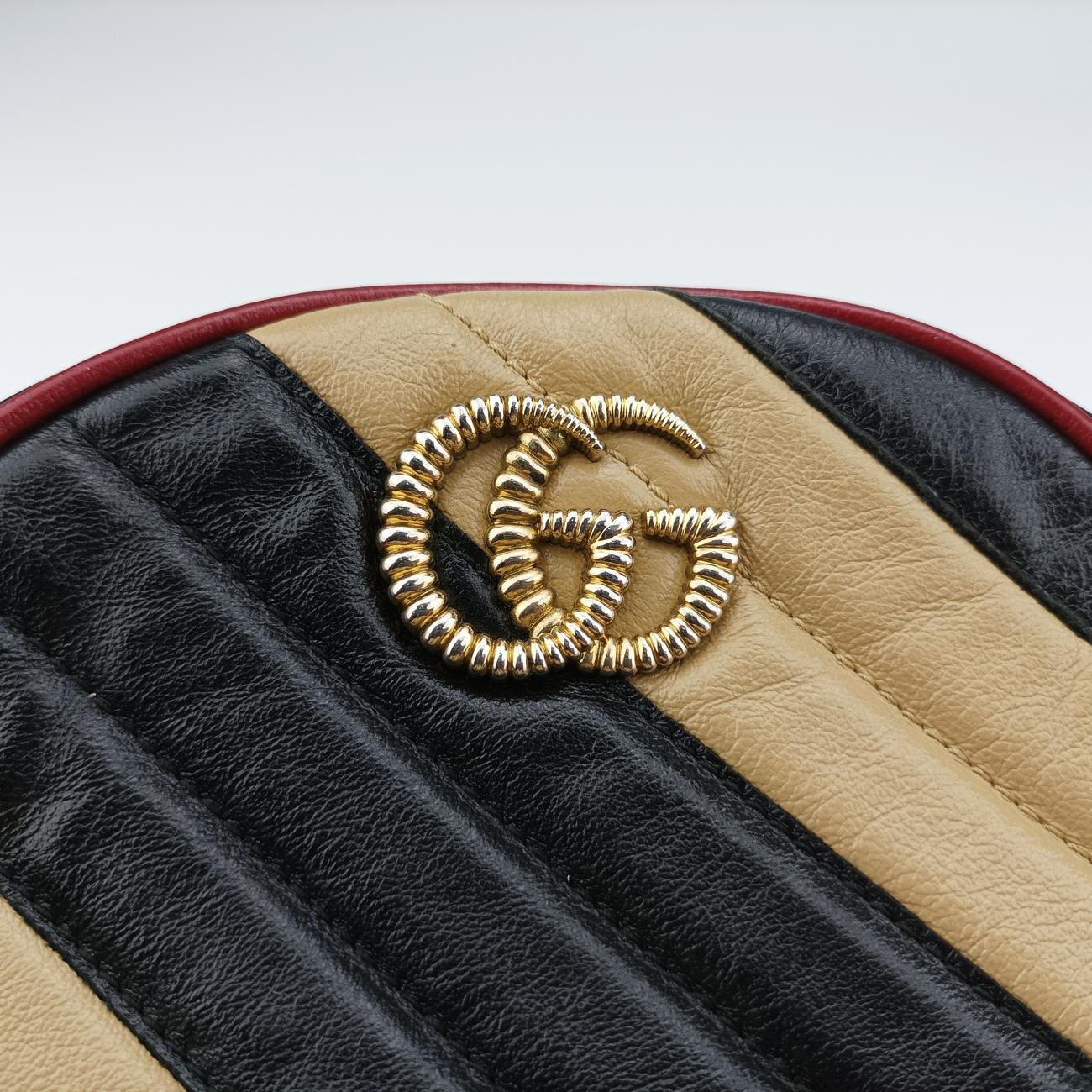 GG MarmontBlack x Beige x RedLeather550154C028971545GGマーモントブラック×ベージュ×レッドレザー550154C028971545