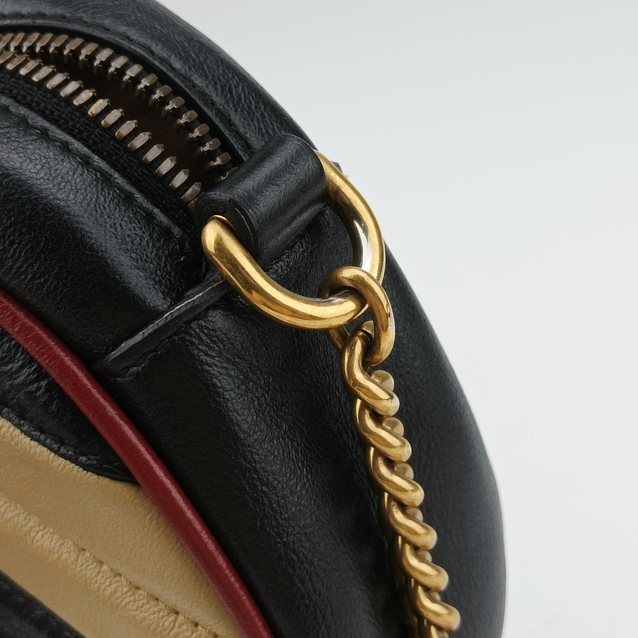 GG MarmontBlack x Beige x RedLeather550154C028971545GGマーモントブラック×ベージュ×レッドレザー550154C028971545