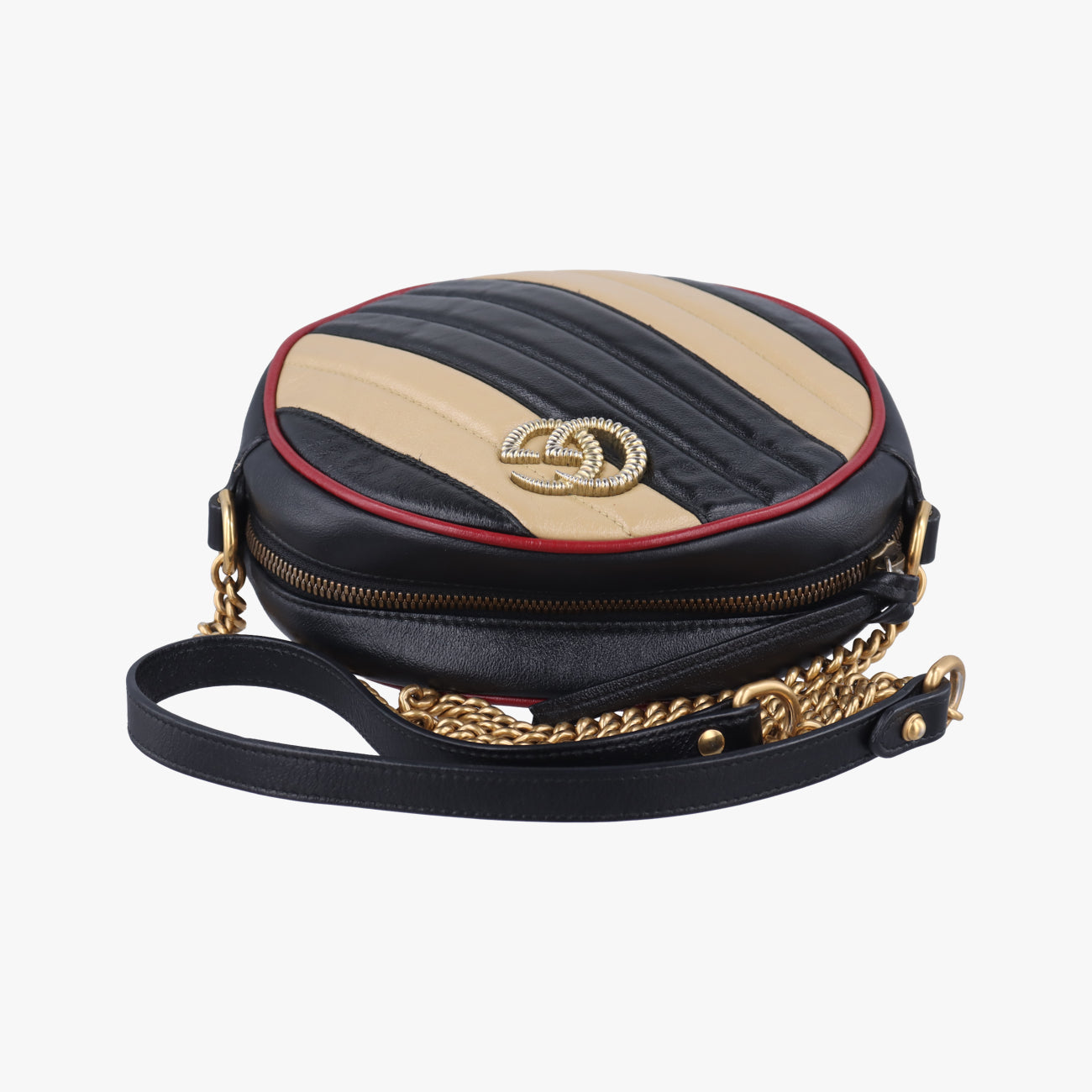 GG MarmontBlack x Beige x RedLeather550154C028971545GGマーモントブラック×ベージュ×レッドレザー550154C028971545