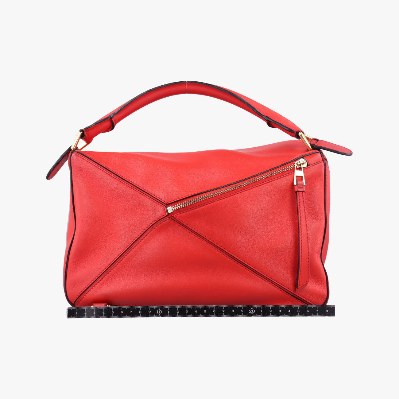 Puzzle Bag MediumRedLeather051605パズルバッグ ミディアムレッドレザー051605