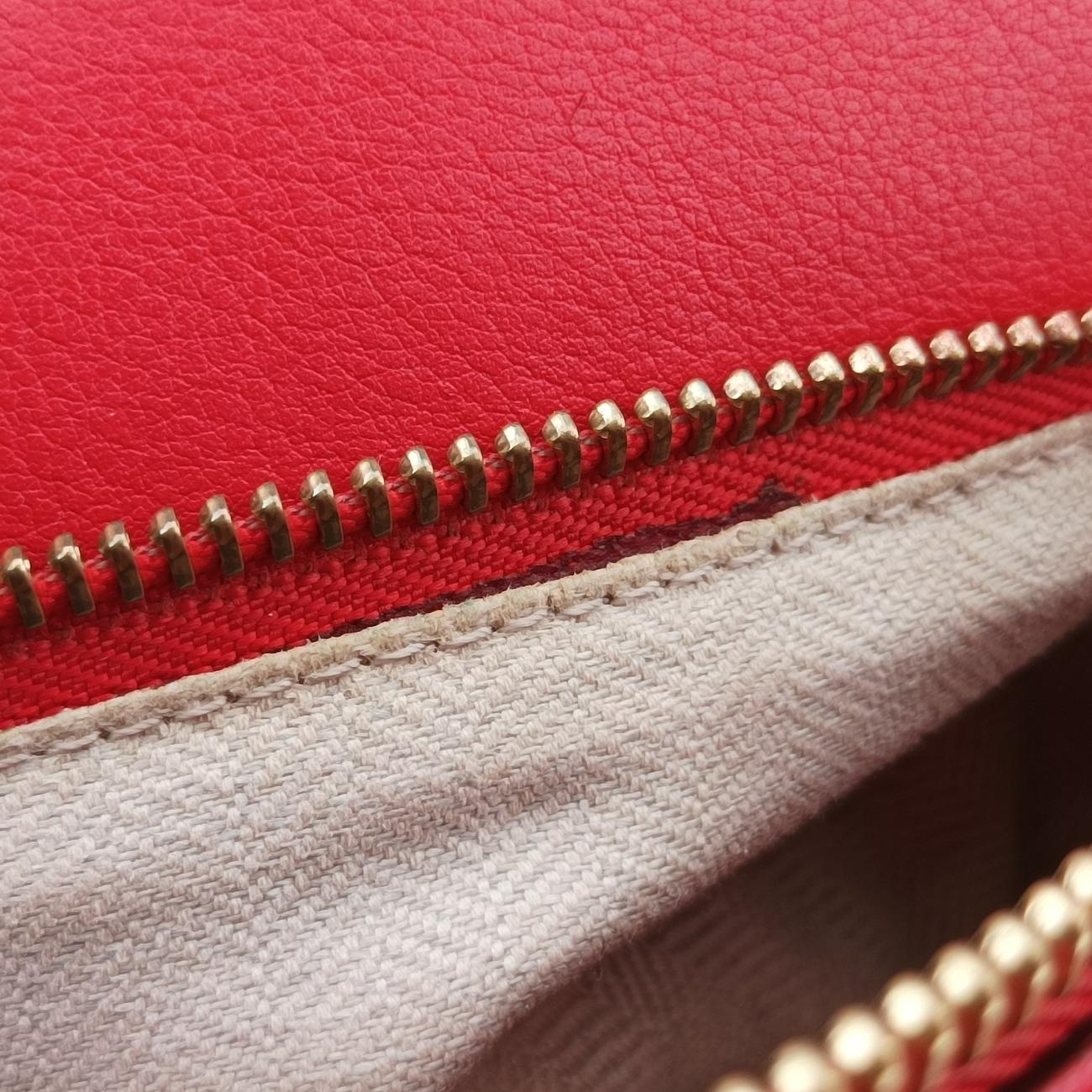 Puzzle Bag MediumRedLeather051605パズルバッグ ミディアムレッドレザー051605