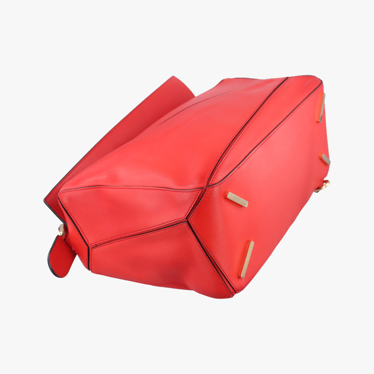 Puzzle Bag MediumRedLeather051605パズルバッグ ミディアムレッドレザー051605