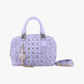 Medusa Nappa Barocco Quilted Studded VanitasPurpleLeatherメデューサナッパバロックキルティングスタッズヴァニタスパープルレザー