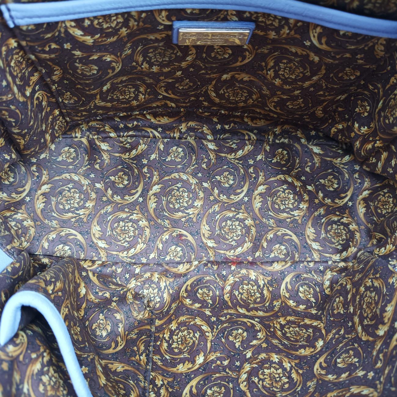 Medusa Nappa Barocco Quilted Studded VanitasPurpleLeatherメデューサナッパバロックキルティングスタッズヴァニタスパープルレザー