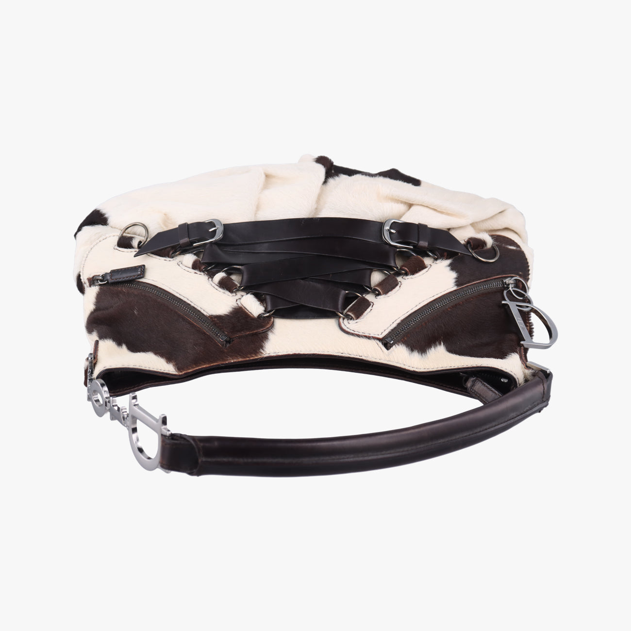 Cow Print  Corset HoboBrown×WhitePonyhair03BM-0044牛柄コルセットホーボーブラウン×ホワイトハラコ 03BM-0044