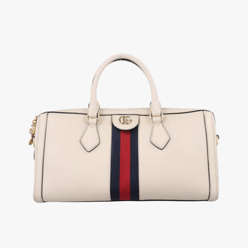 Ophidia GG SmallWhite×Black×RedLeather524532G028155339オフィディア GG スモールホワイト×ブラック×レッドレザー524532G028155339