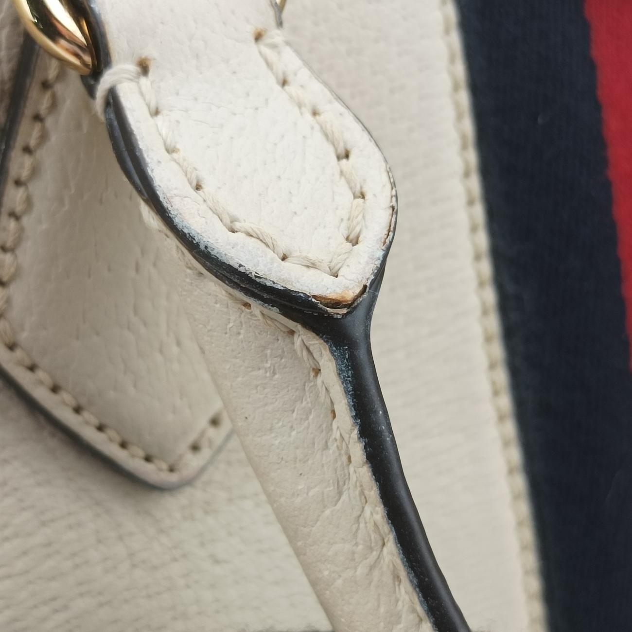 Ophidia GG SmallWhite×Black×RedLeather524532G028155339オフィディア GG スモールホワイト×ブラック×レッドレザー524532G028155339