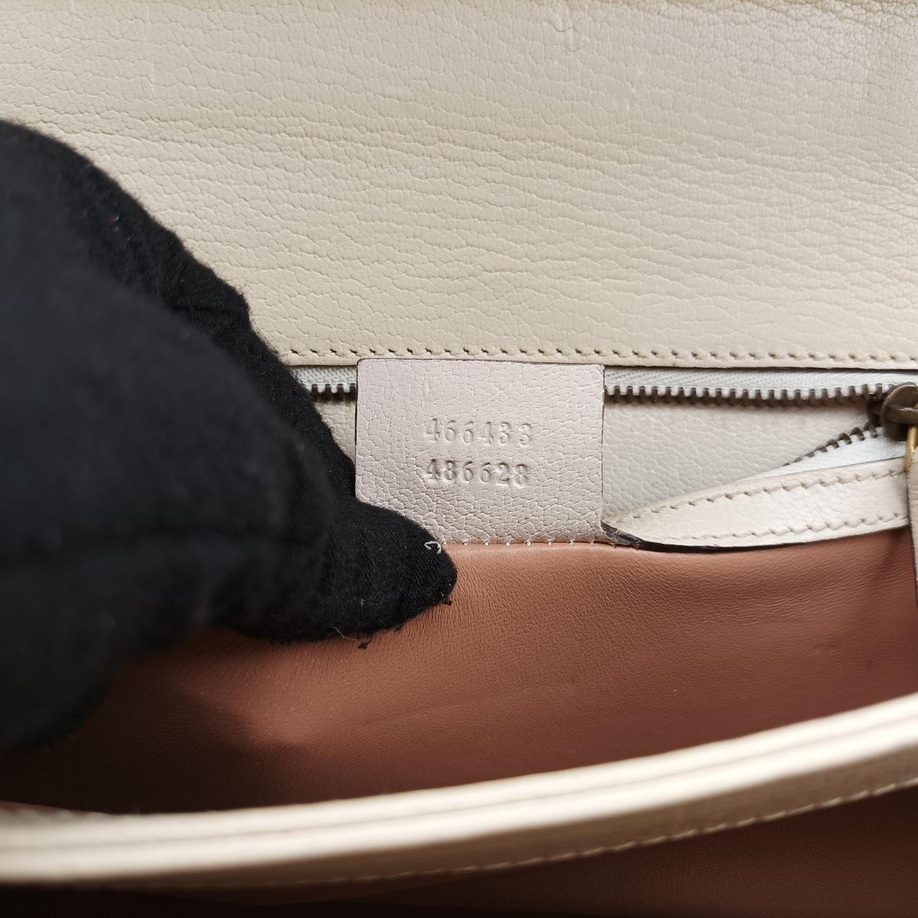BrocheWhitexMulticolorLeather466433I021988061Brocheブロシュホワイトxマルチカラーレザー466433I021988061