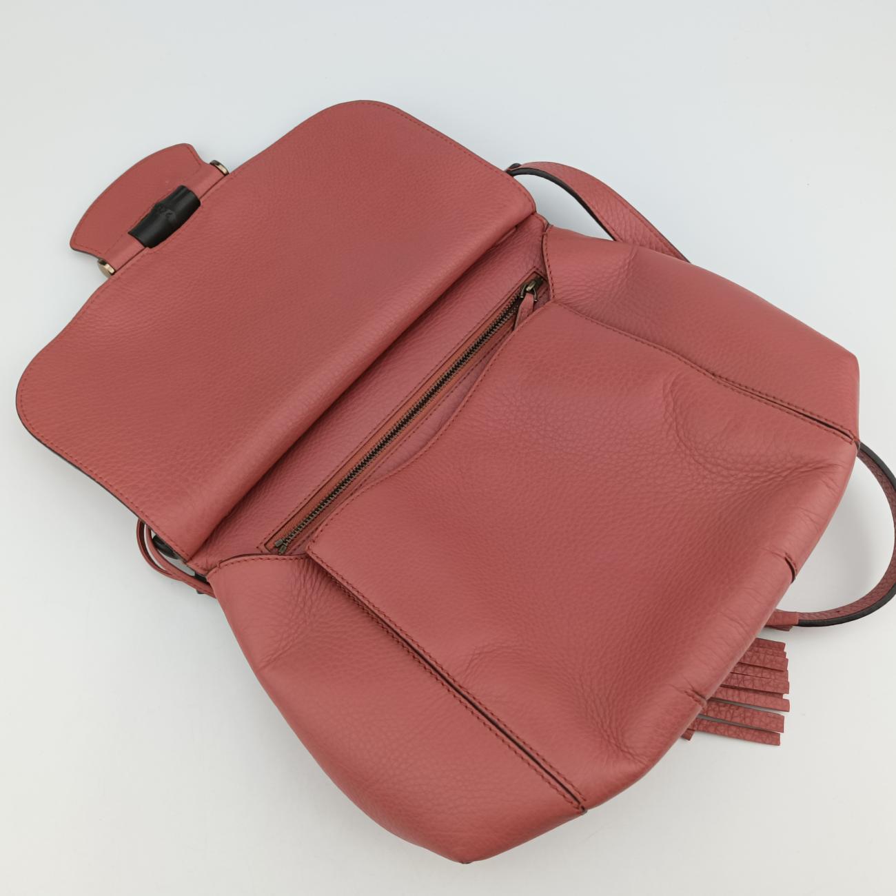 BAMBOO Nouveau Fringe TasselPinkLeather52504B015866241バンブー ヌーボー フリンジ タッセルピンクレザー52504B015866241